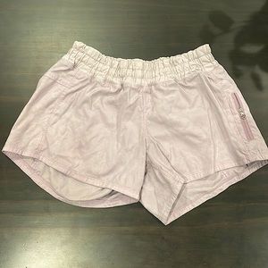 Light purple lulu shorts